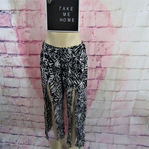 Fashion Webb Tropical Palazzo Women's Large Pants